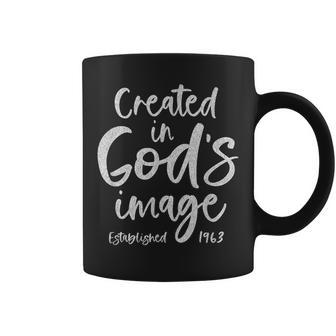 60 Year Old Christian Love Jesus And God 1963 60Th Birthday Coffee Mug | Mazezy DE