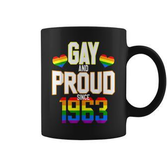 60 Years Old Lgbt Birthday Squad Gay And Proud Since 1963 Coffee Mug - Seseable