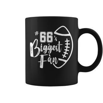 66'S Biggest Fan Football Mom Dad Brother Sister Coffee Mug | Mazezy CA