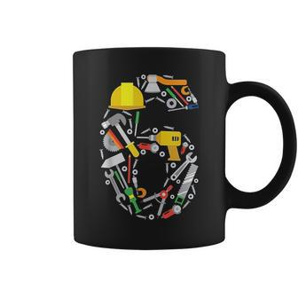 6Th Birthday Boy Girl Builder Workman Handyman Tools Coffee Mug | Mazezy AU