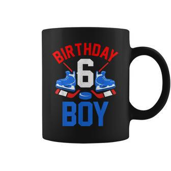 6Th Birthday For Girls Boys 6 Yrs Old Ice Hockey Fan Coffee Mug - Seseable
