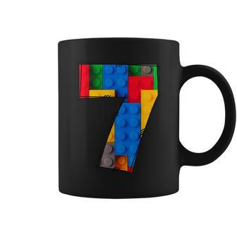 7 Years Old Blocks Building Master Builder 7Th Birthday Kid Coffee Mug - Seseable