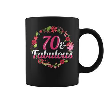 70Th Birthday 70 And Fabulous Coffee Mug | Mazezy