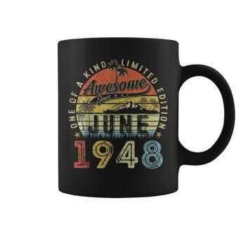 75 Year Old Awesome Since June 1948 75Th Birthday Coffee Mug | Mazezy