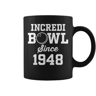 75 Year Old Bowler Bowling 1948 75Th Birthday Coffee Mug | Mazezy