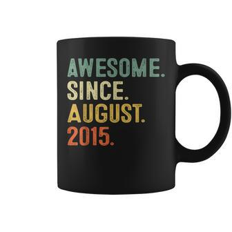 8 Year Old Gifts 8Th Birthday Boys Awesome Since August 2015 Coffee Mug | Mazezy