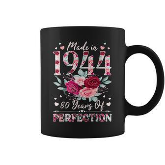80 Year Old Birthday 1944 Floral 80Th Birthday For Women Coffee Mug | Mazezy