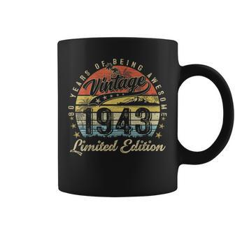 80 Year Old Gifts Vintage 1943 Limited Edition 80Th Birthday Coffee Mug | Mazezy