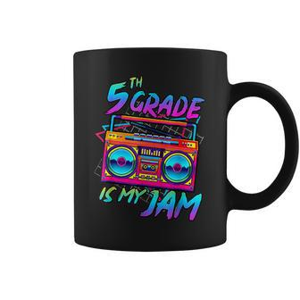 80S 5Th Grade Is My Jam Back To School Teacher Student Coffee Mug - Seseable
