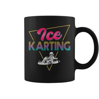 80S Retro Ice Karting Outfit Winter Car Ice Kart Racer Coffee Mug | Mazezy