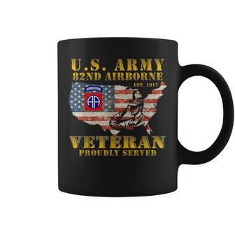 82Nd Airborne Division Death From Above Fort Bragg Veteran Coffee Mug | Mazezy