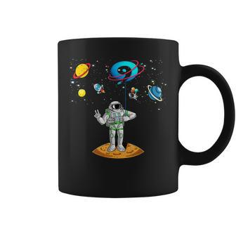 9 Years Old Birthday Boy 9Th Space Planets Astronaut Gift Space Funny Gifts Coffee Mug | Mazezy