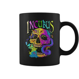 A Crow Left Skull Morning And Flower Incubus View Coffee Mug | Mazezy