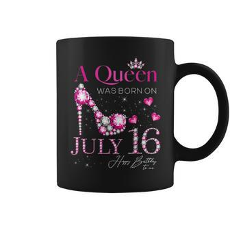 A Queen Was Born On July 16 16Th July Birthday Coffee Mug | Mazezy