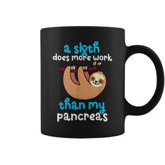 A Sloth Does More Work Than My Pancreas Diabetes Awareness Coffee Mug - Thegiftio UK