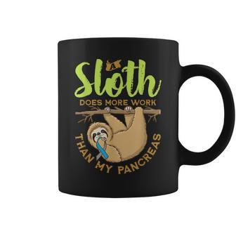 A Sloth Does More Work Than My Pancreas Type One Diabetes Coffee Mug - Thegiftio UK