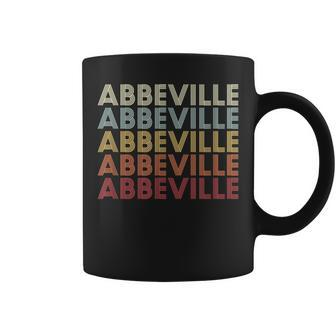 Abbeville Louisiana Abbeville La Retro Vintage Text Coffee Mug | Mazezy