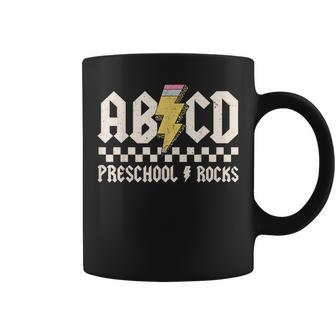 Abcd Preschool Rocks Pencil Lightning Teachers Rock Boys Coffee Mug - Monsterry AU
