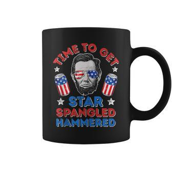 Abe Lincoln 4Th Of July Time To Get Star Spangled Hammered Coffee Mug | Mazezy