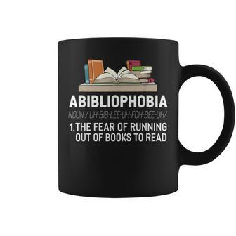 Abibliophobia Funny Reading Teacher Librarian Book Lover Gifts For Teacher Funny Gifts Coffee Mug | Mazezy