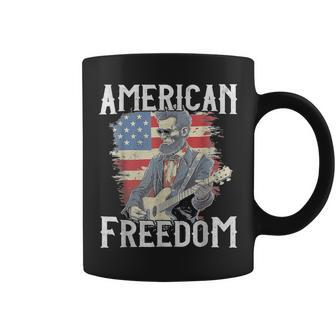 Abraham Lincoln 4Th Of July American Flag Country Rock Music Coffee Mug | Mazezy
