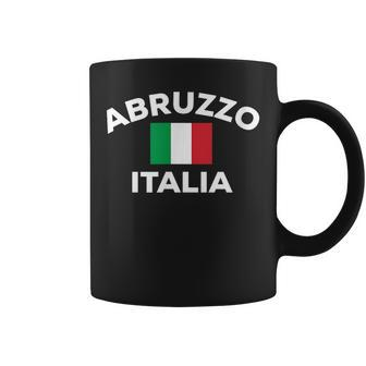 Abruzzo Italian Name Family Reunion Italy Italia Flag Gift Coffee Mug | Mazezy