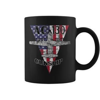 Ac-130 Gunship Patriotic Airplane Vintage Coffee Mug | Mazezy