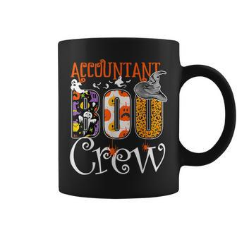Accountant Boo Crew Cute Ghost Halloween Spooky Season Coffee Mug - Monsterry