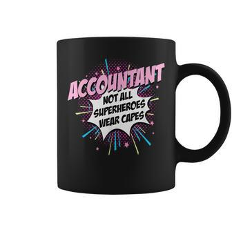 Accountant Superhero Cute Comic Idea Coffee Mug | Mazezy