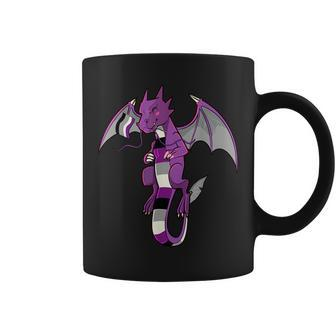 Ace Pride Flag Asexual Dragon Mythical Aroace Lgbt Aromantic Coffee Mug | Mazezy
