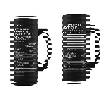 Actuary Nutrition Facts Funny Gift Job Actuarial Science Coffee Mug | Mazezy
