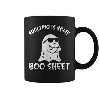Adulting Is Some Boo Sheet Ghost Halloween Costume Coffee Mug | Mazezy DE