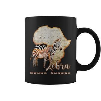 Africa Zebra Safari Savannas Zoo Equus Quagga Souvenir Coffee Mug | Mazezy