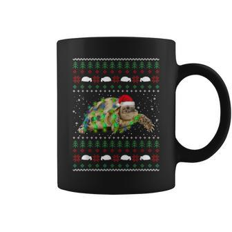 African Sulcata Tortoise Ugly Christmas Sweater Coffee Mug | Mazezy