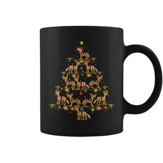 African Wild Dog Xmas Tree African Wild Christmas Coffee Mug - Thegiftio UK