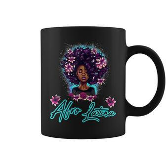 Afro Latina Black Women African Latin Spanish Melanin Girl Coffee Mug - Seseable