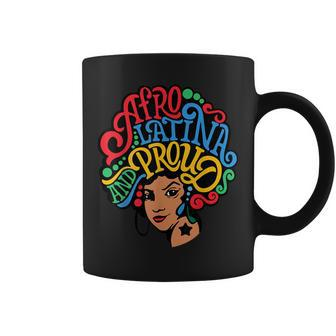 Afro Latina Proud Hispanic Heritage Month Latinx Girls Coffee Mug - Seseable