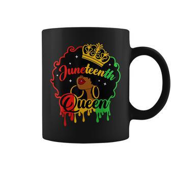 Afro Natural Hair Junenth Queen African American Women Coffee Mug | Mazezy AU