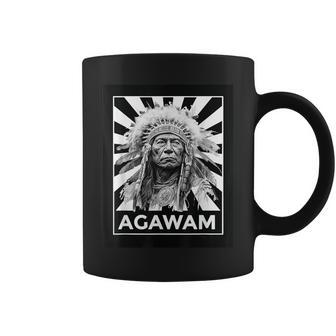 Agawam American Native Indian Proud Warrior Heritage Coffee Mug | Mazezy AU