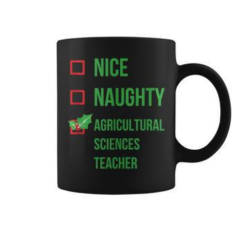Agricultural Sciences Teacher Pajama Christmas Coffee Mug | Mazezy