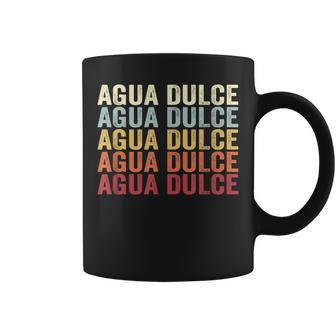 Agua Dulce California Agua Dulce Ca Retro Vintage Text Coffee Mug | Mazezy