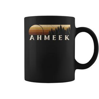 Ahmeek Mi Vintage Evergreen Sunset Eighties Retro Coffee Mug | Mazezy CA