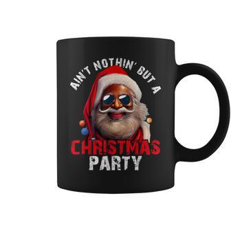 Ain't Nothing But A Christmas Party Black African American Coffee Mug - Monsterry UK