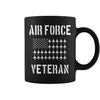 Air Force Veteran American Flag F4 Phantom Ii Coffee Mug | Mazezy