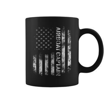 Airboat Captain Usa Patriotic American Flag Coffee Mug | Mazezy