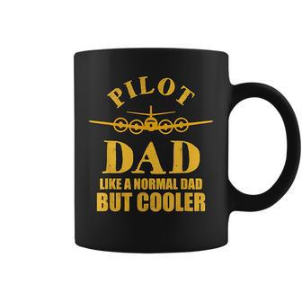 Airplane Flying Pilot Aircraft Aviation Father Dad Cool Funny Gifts For Dad Coffee Mug | Mazezy