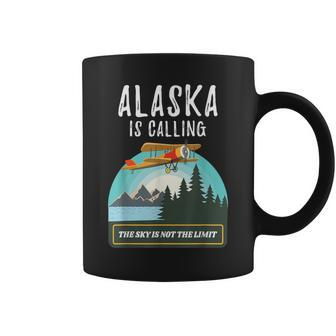 Alaska Mountain Retro Vintage Plane Bush Flying Pilot Coffee Mug | Mazezy UK