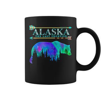Alaska State Pride Alaska Northern Lights Alaskan Bear Coffee Mug - Seseable