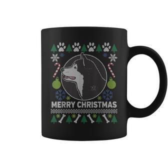 Alaskan Malamute Dog Ugly Christmas Sweaters Coffee Mug - Monsterry AU