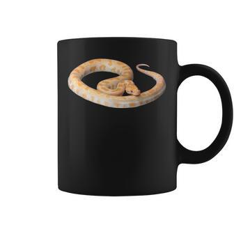 Albino Burmese Python T Golden Python Snake Coffee Mug | Mazezy